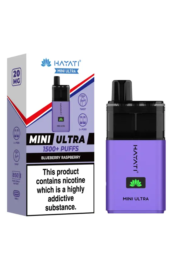 Blueberry Raspberry Hayati Mini Ultra Disposable Vape